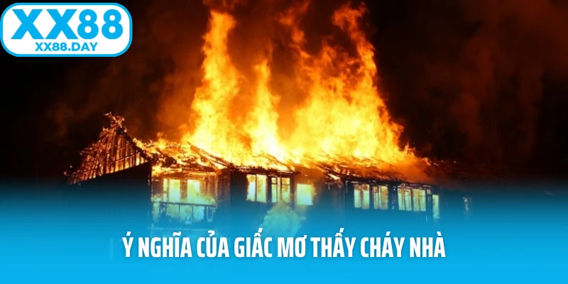 a house on fire with text overlay